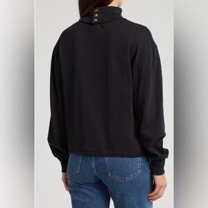 Nation LTD Diana Turtleneck Jet Black Size XS NWT